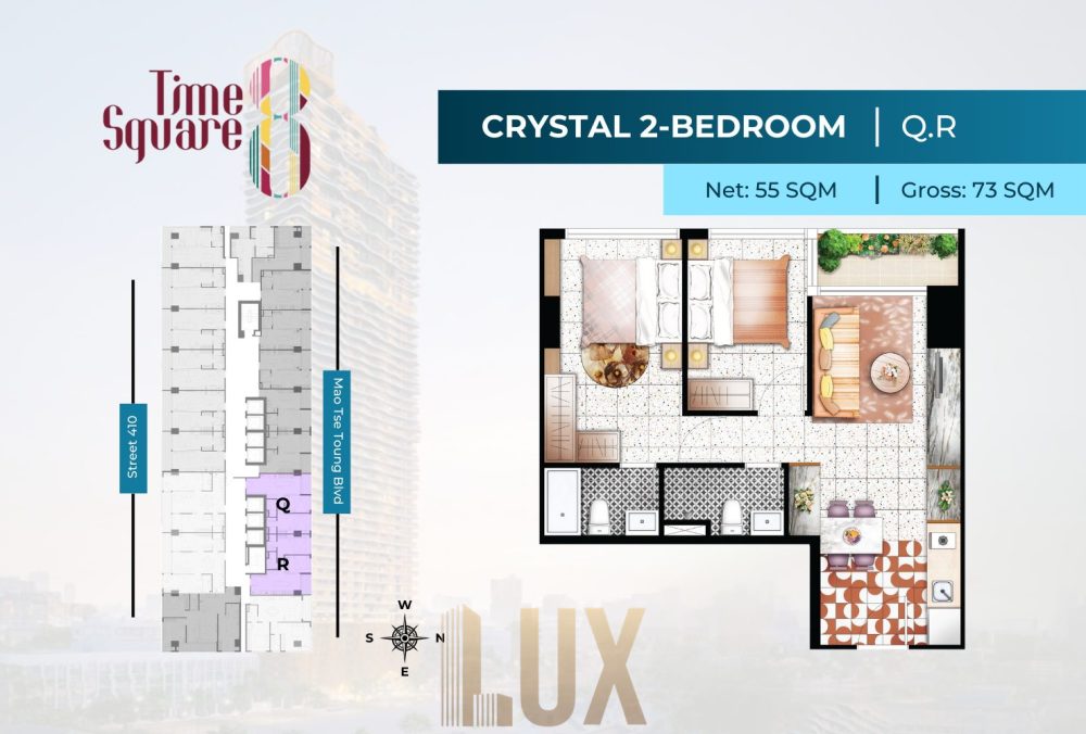 Crystal 2-Bed