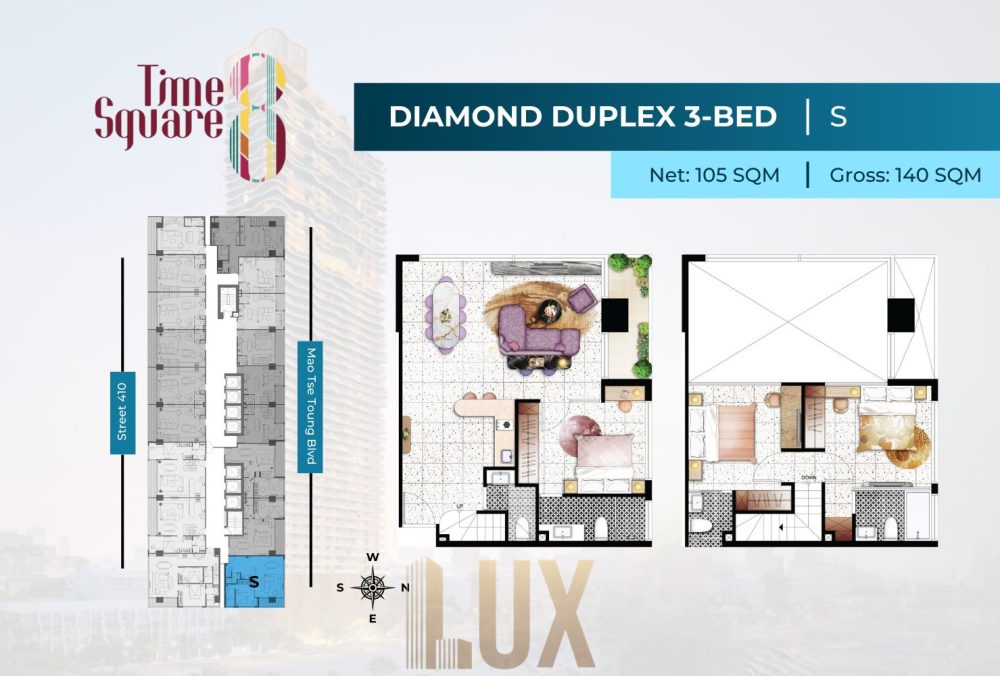 Diamond Duplex 3-Bed-S