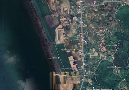 Google Maps - location of land plots (middle of 3)
