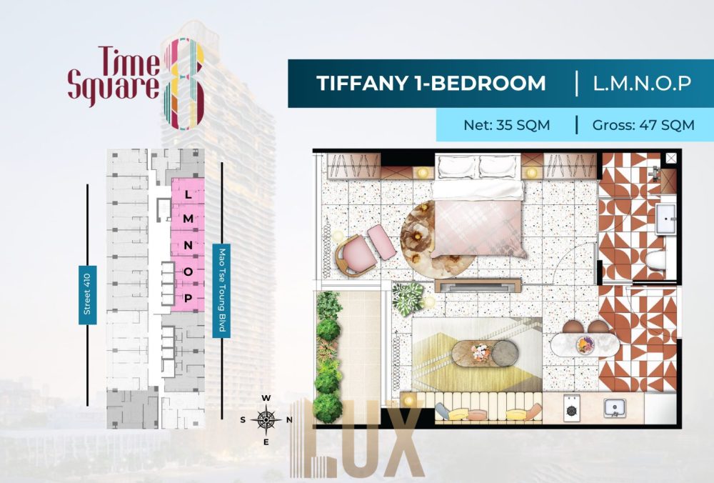 Tiffany 1-Bed